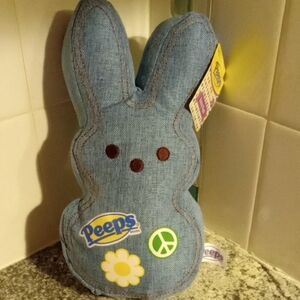 Peeps Denim Bunny Plush